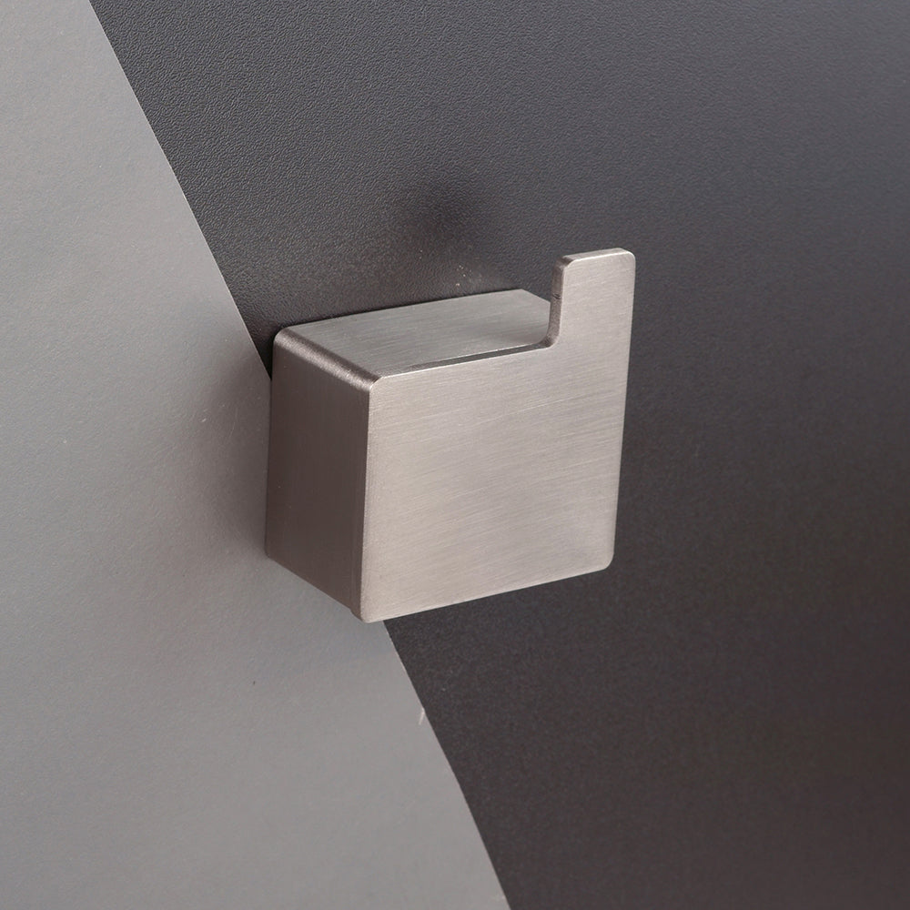 Single Hook – Right – NEO – Brushed Stainless Steel – product view