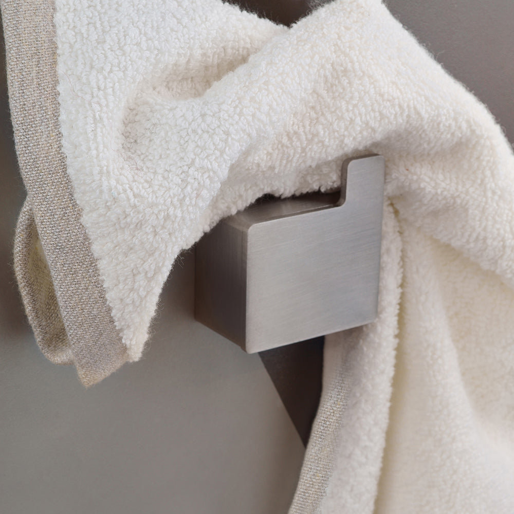 Single Hook – Right – NEO – Brushed Stainless Steel – product view