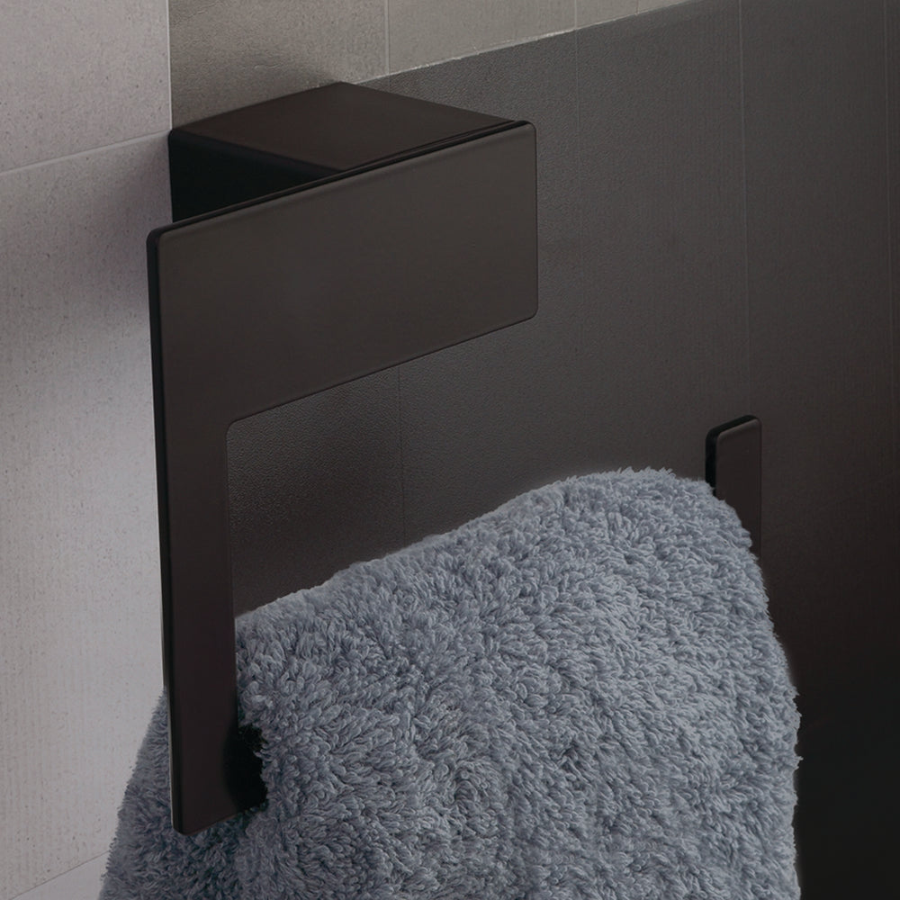 Towel Ring – NEO – Matt Black – product view