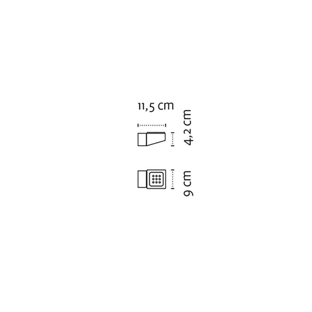 Wire Soap Dish – NEO – Matt White – dimensions