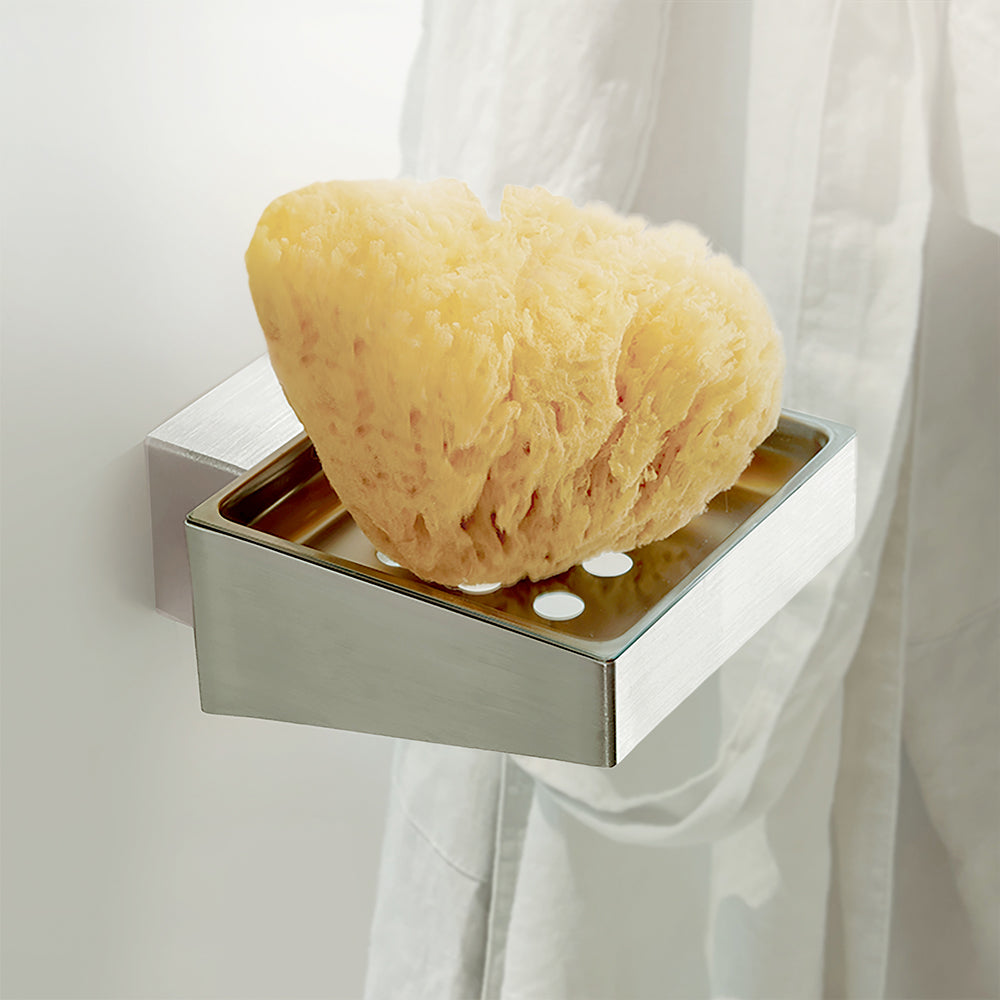 Wire Soap Dish – NEO – Brushed Stainless Steel – product view