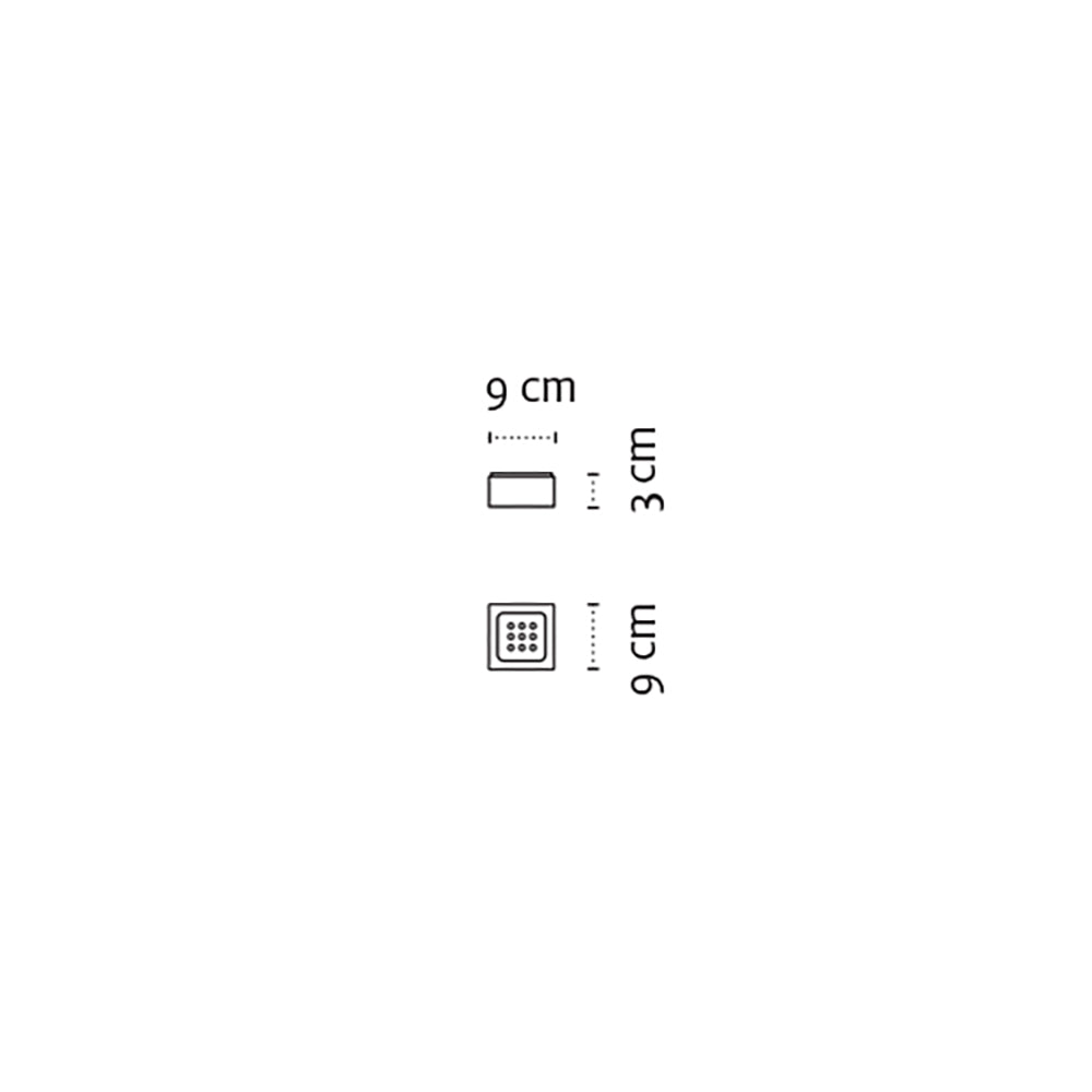 Freestanding Wire Soap Dish – NEO – Matt White – dimensions