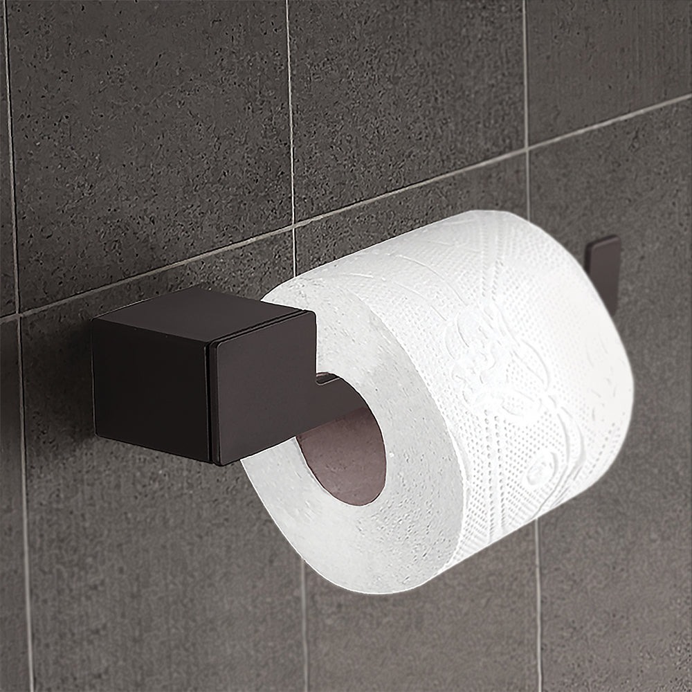 Toilet Roll Holder – Right – NEO – Matt Black – product view