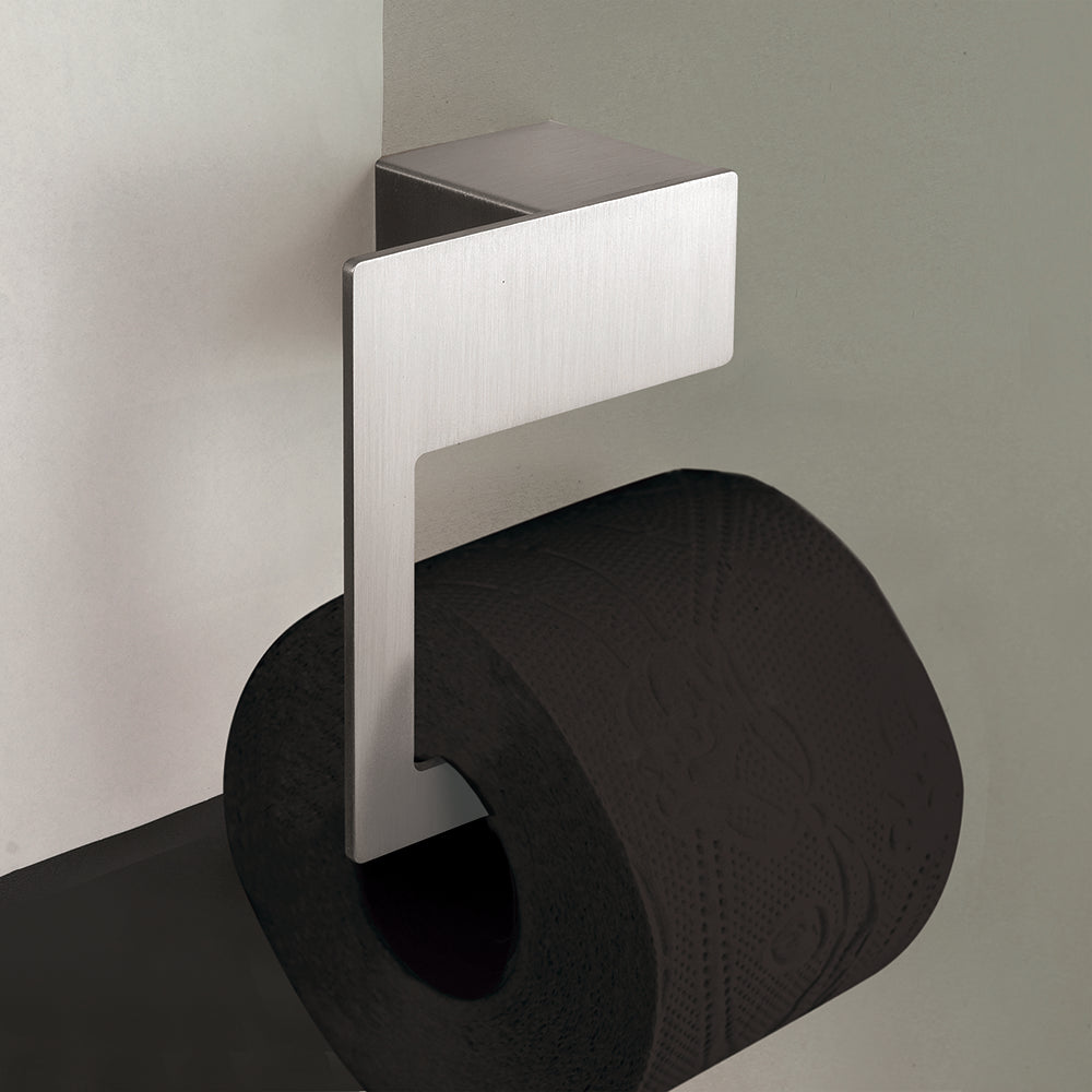 Ring-Style Toilet Roll Holder – NEO – Brushed Stainless Steel – product view