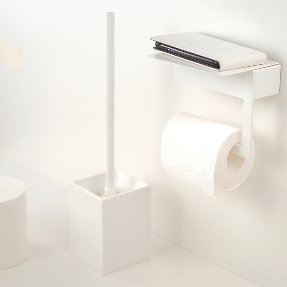 Freestanding Toilet Brush Holder – NEO – Matt White – product view