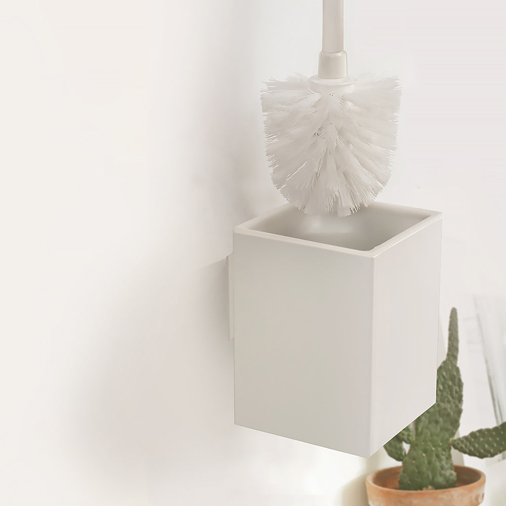 Wall-Mounted Toilet Brush Holder – NEO – Matt White – product view