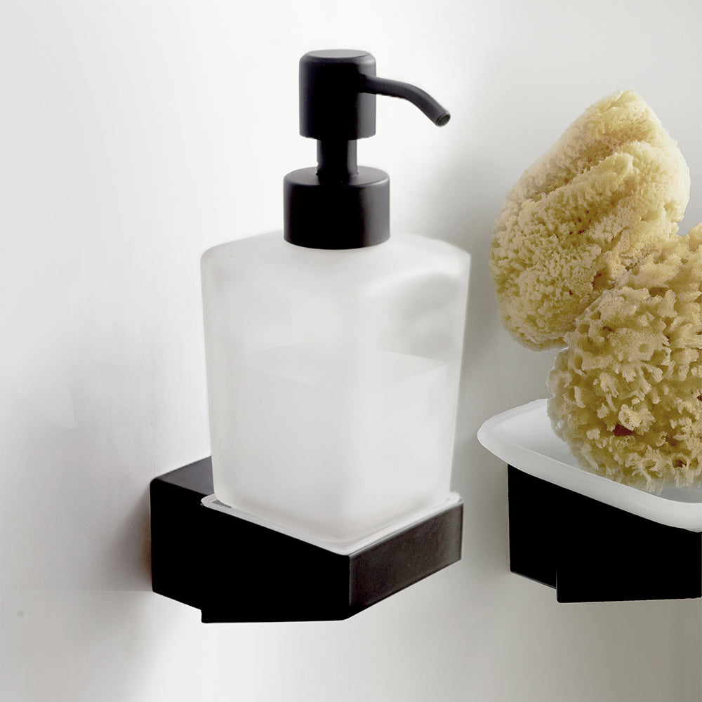 Wall-Mounted Soap Dispenser 200 ml – NEO – Matt Black – product view