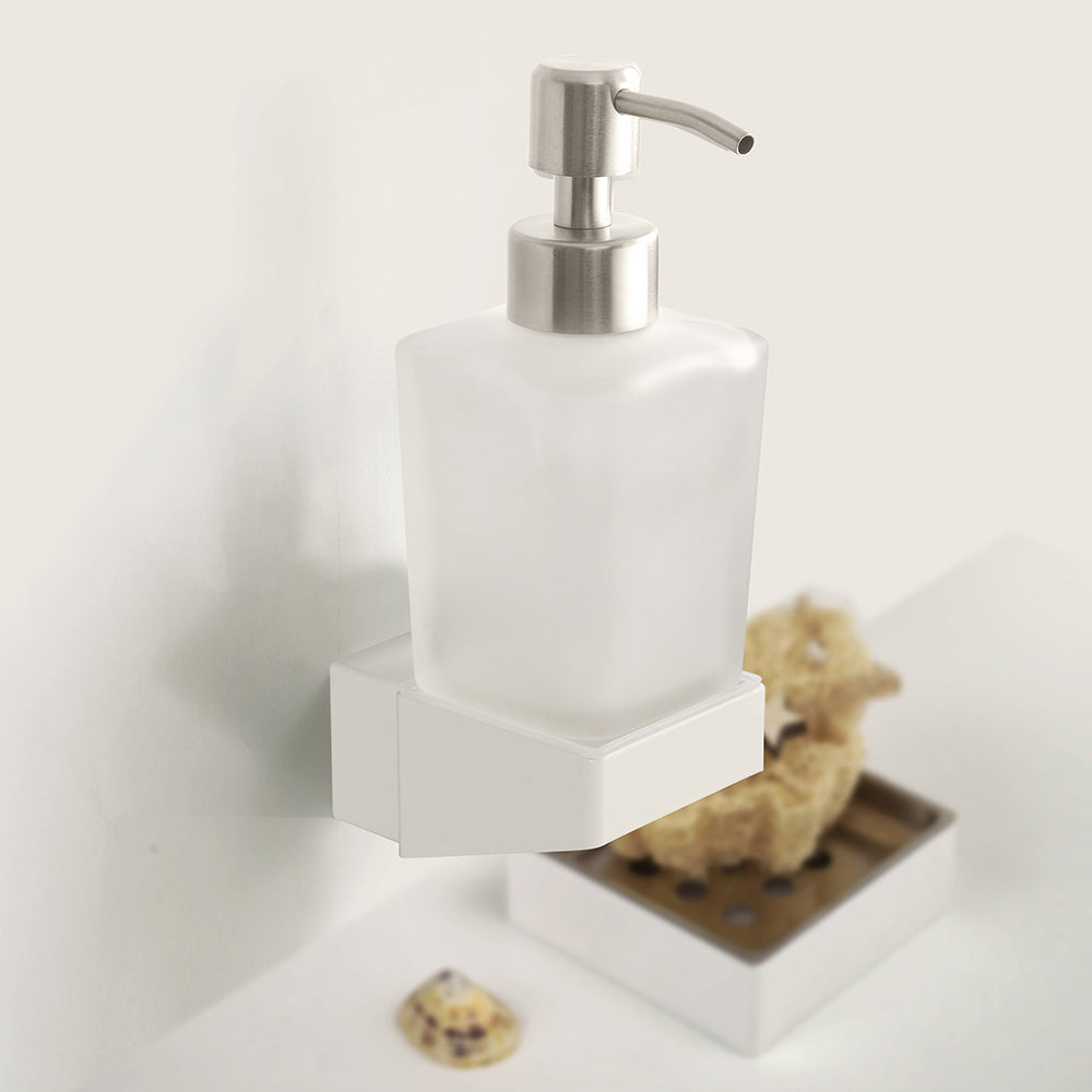 Wall-Mounted Soap Dispenser 200 ml – NEO – Matt White – product view
