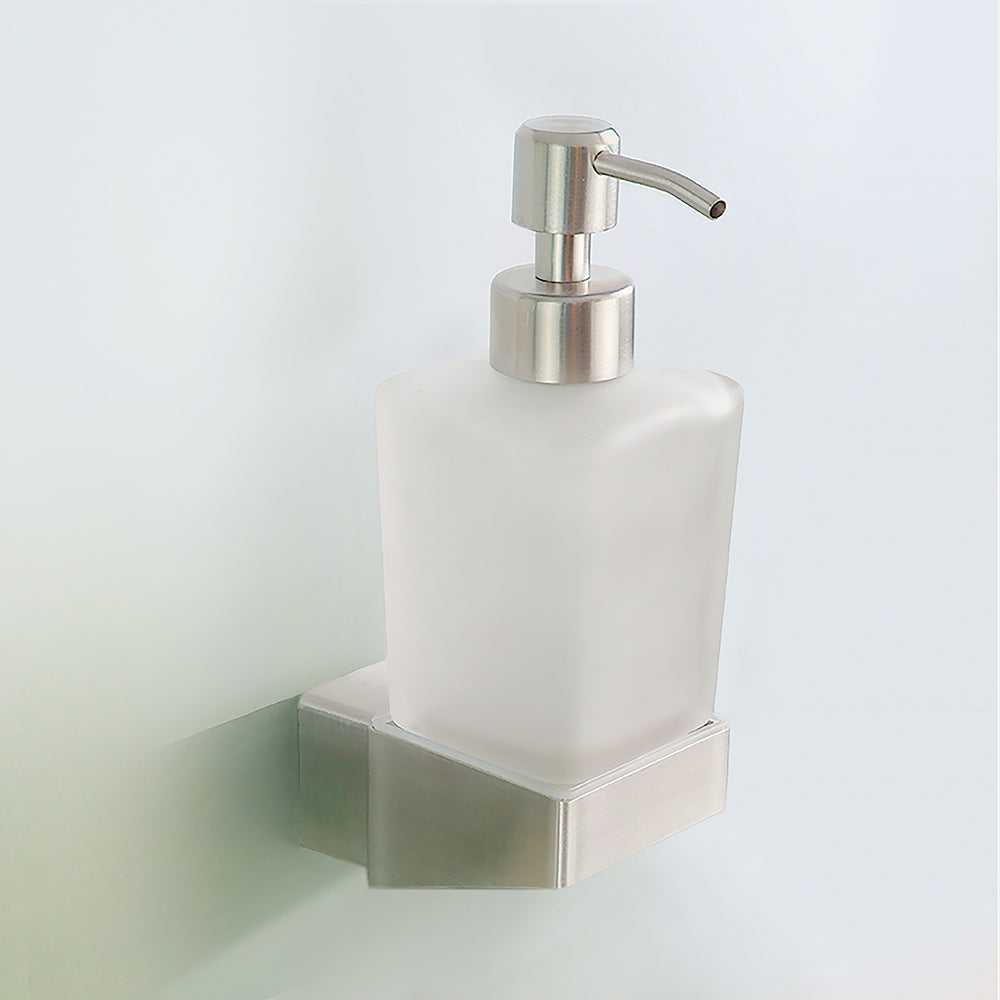 Wall-Mounted Soap Dispenser 200 ml – NEO – Brushed Stainless Steel – product view