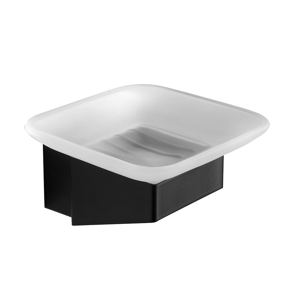 Glass Soap Dish – NEO – Matt Black