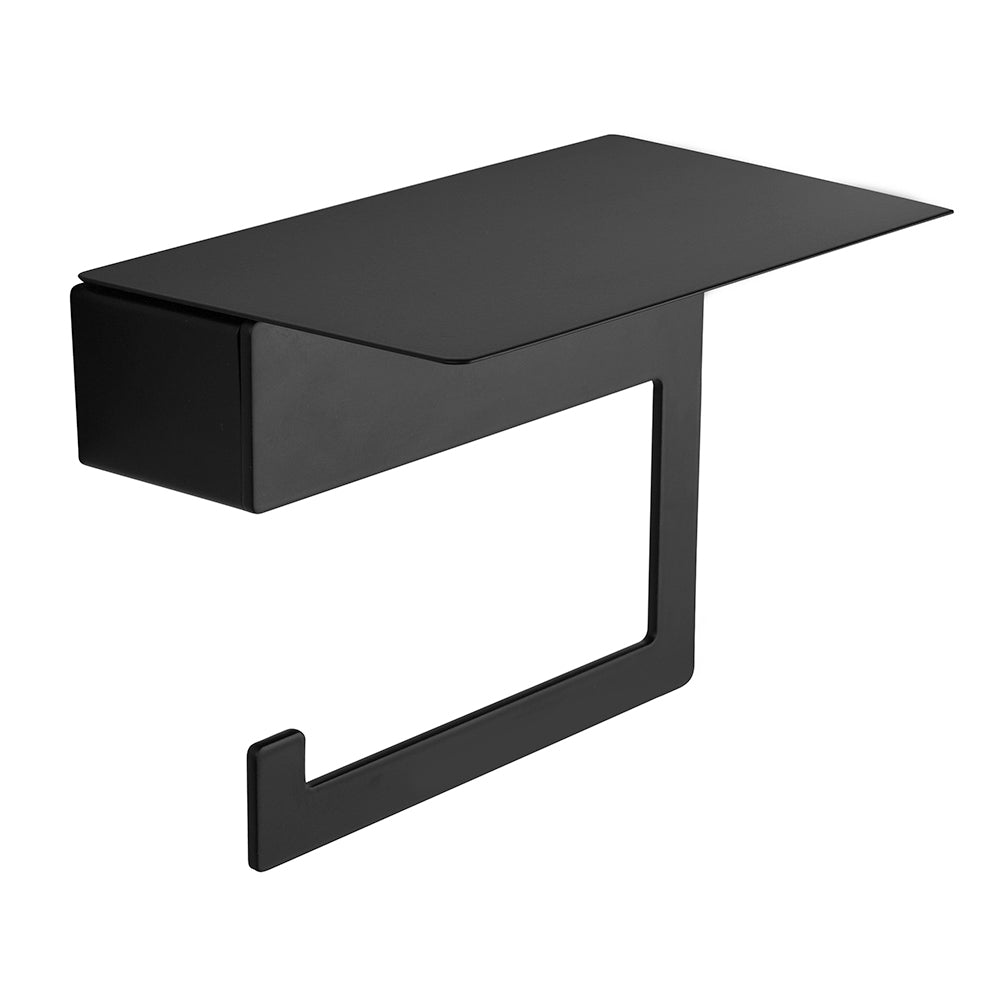 Straight Toilet Roll Holder – NEO – Matt Black
