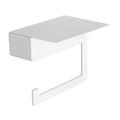 Straight Toilet Roll Holder – NEO – Matt White