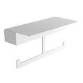 Double Straight Toilet Roll Holder – NEO – Matt White