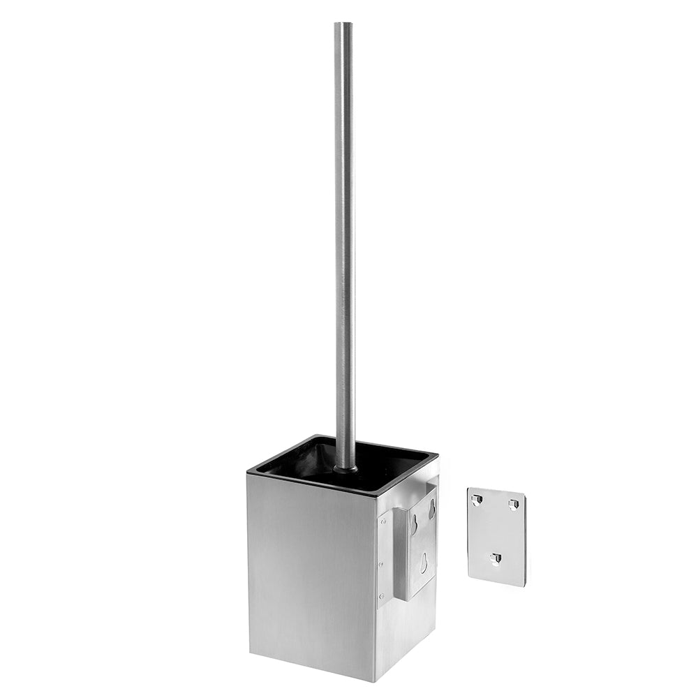 Wall-Mounted Toilet Brush Holder – NEO – Brushed Stainless Steel