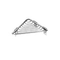 Mini Corner Wire Soap Dish – NETS – Polished Stainless Steel