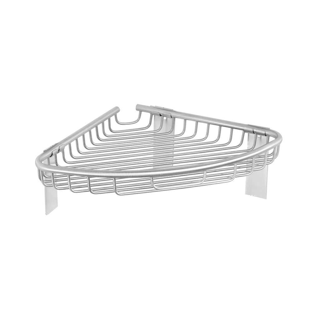 Shallow Corner Basket – NETS – Brushed Stainless Steel