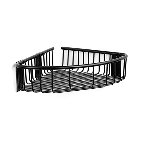 Deep Corner Shower Basket – NETS – Matt Black