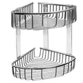 Two-Tier Deep Corner Basket – NETS – Polished Stainless Steel