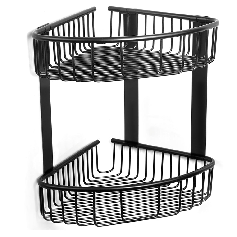 Two-Tier Deep Corner Basket – NETS – Matt Black