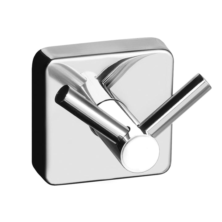 Double Hook – QUATTRO – Polished Stainless Steel