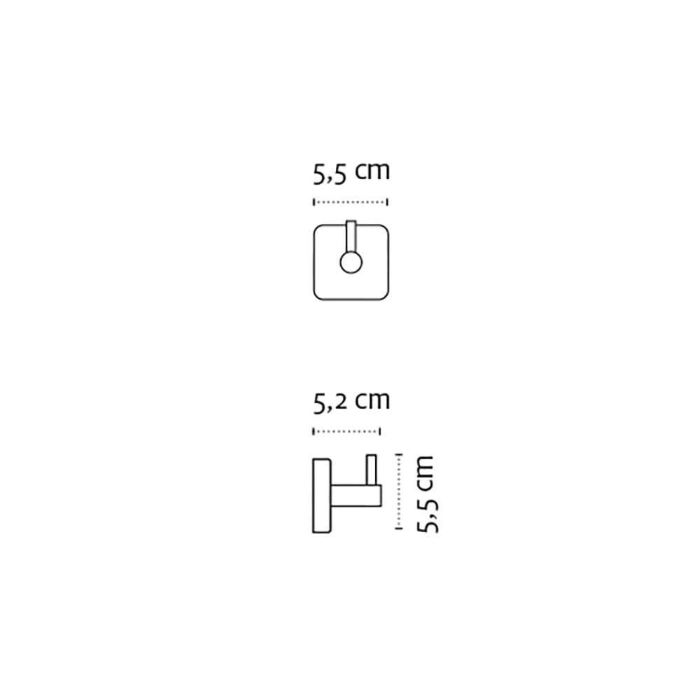 Single Hook – QUATTRO — dimensions