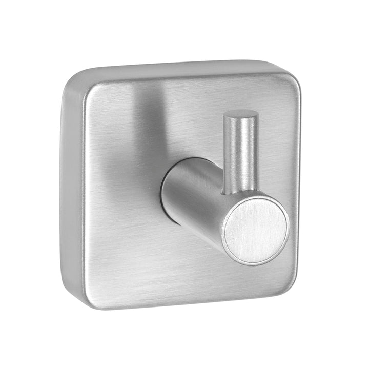 Single Hook – QUATTRO – Brushed Stainless Steel