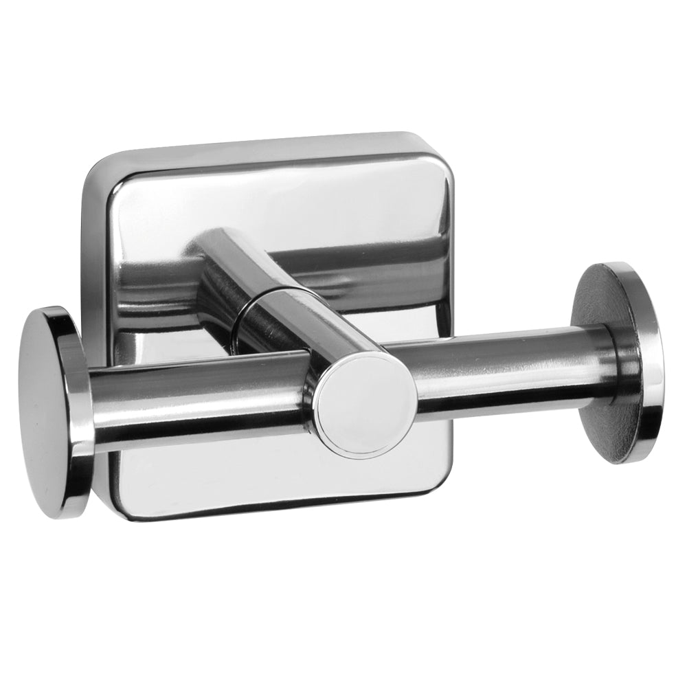 Two-Hook Hanger – QUATTRO – Polished Stainless Steel