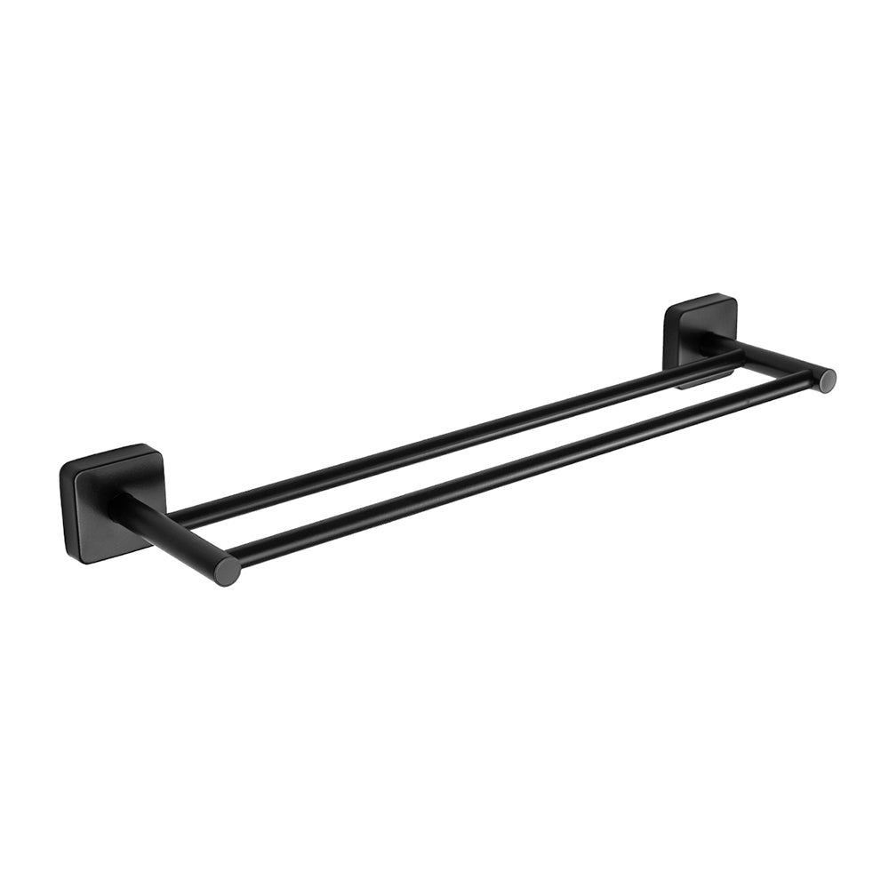 Double Towel Bar – QUATTRO – Matt Black