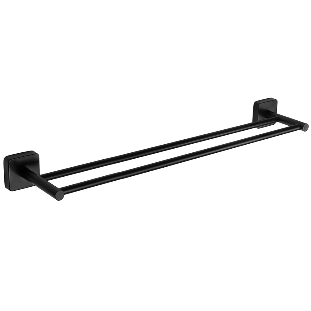 Double Towel Bar – QUATTRO – Matt Black