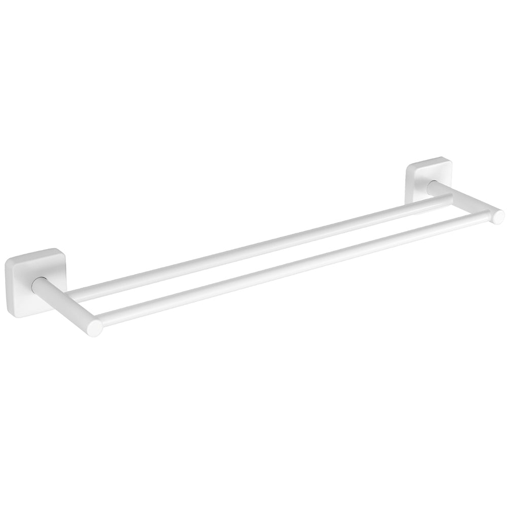 Double Towel Bar – QUATTRO – Matt White