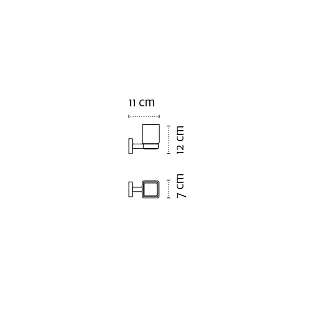 Glass Tumbler Holder – QUATTRO — dimensions