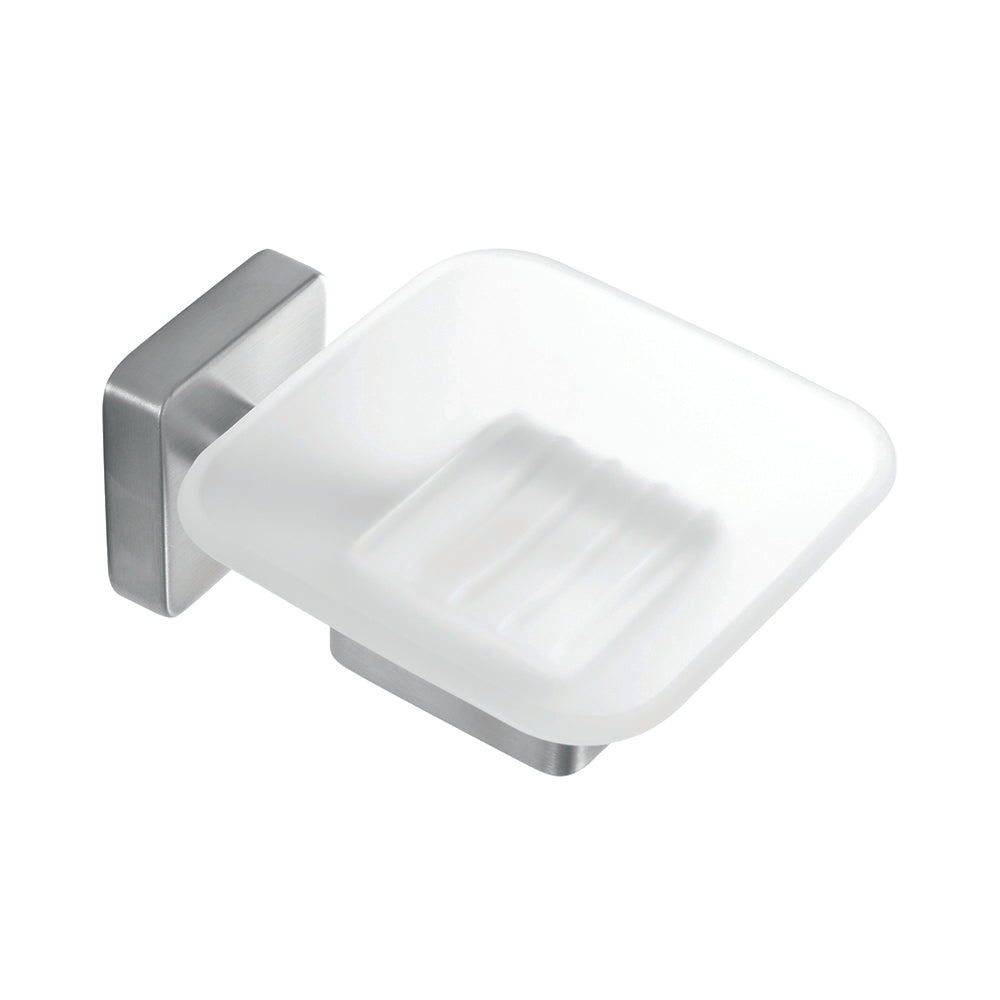 Soap Dish – QUATTRO – Brushed Stainless Steel