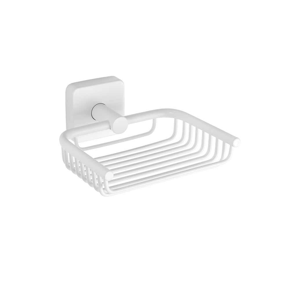 Wire Soap Dish – QUATTRO – Matt White