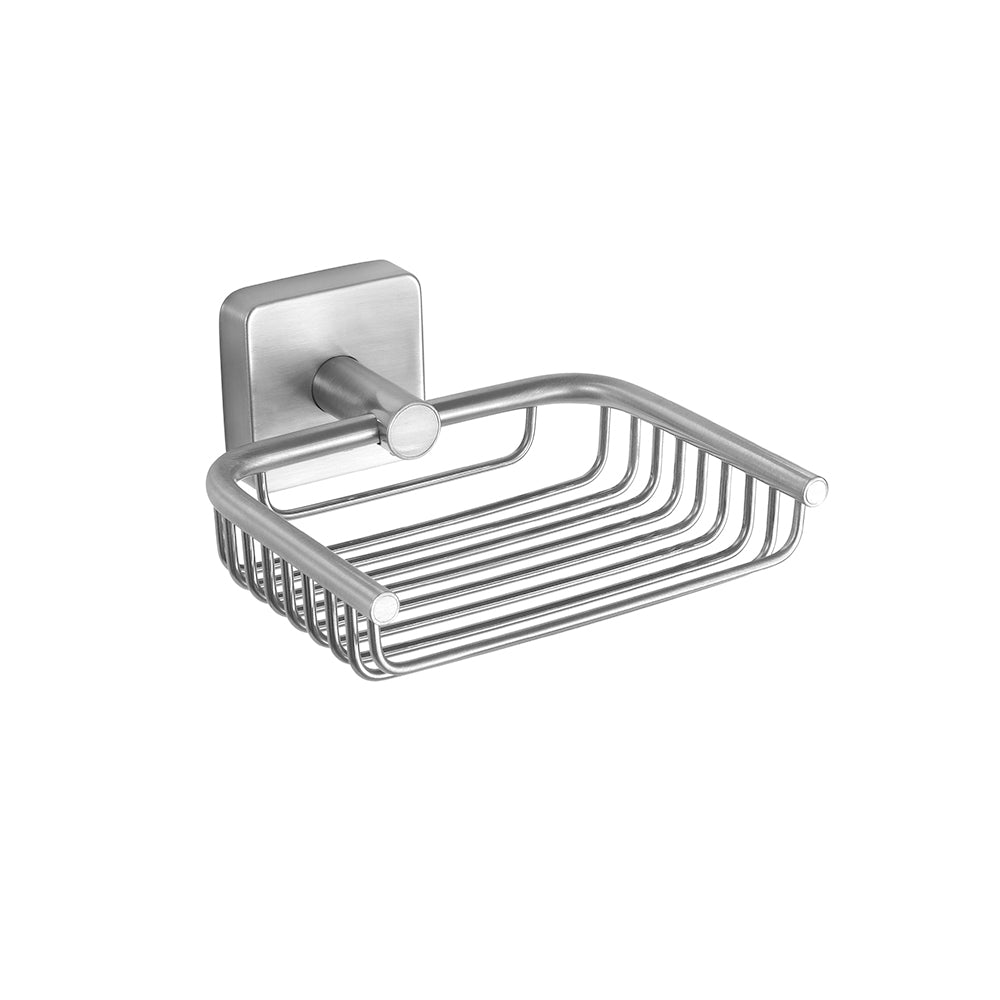 Wire Soap Dish – QUATTRO – Brushed Stainless Steel