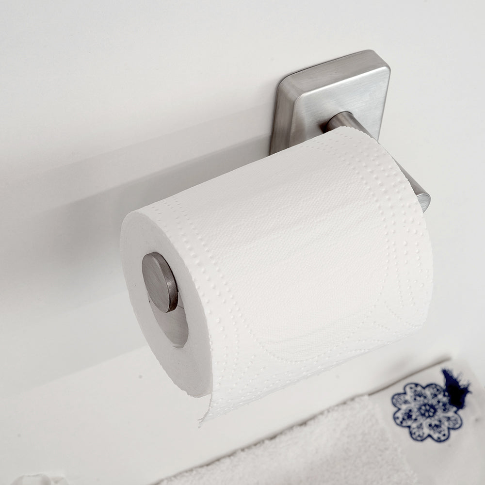 Toilet Roll Holder – QUATTRO – Brushed Stainless Steel — interior view