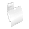 Toilet Roll Holder - With Cover – QUATTRO – Matt White