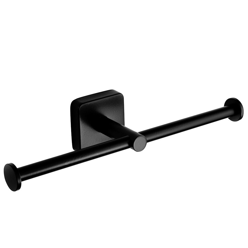 Toilet Roll Holder - Double – QUATTRO – Matt Black