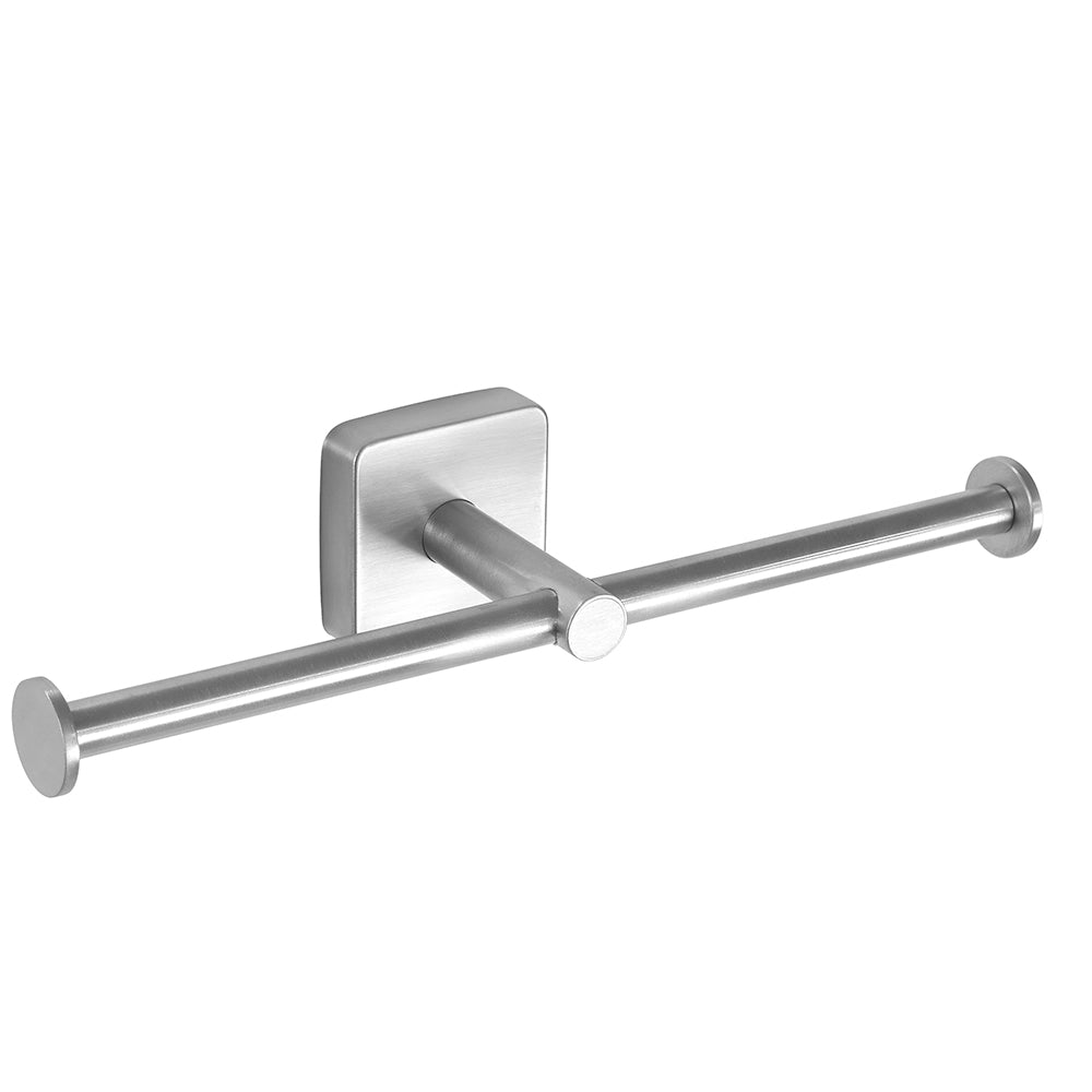 Toilet Roll Holder - Double – QUATTRO – Brushed Stainless Steel