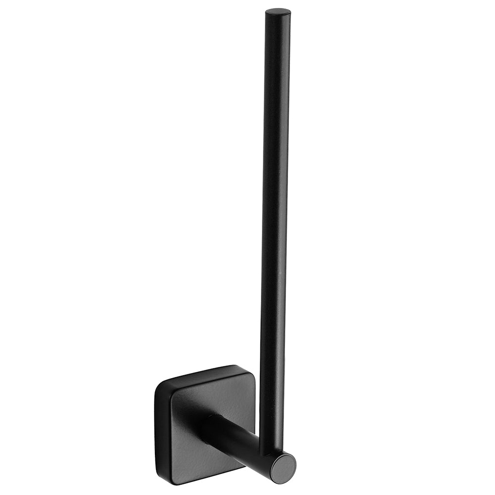 Toilet Roll Holder - Vertical Double – QUATTRO – Matt Black