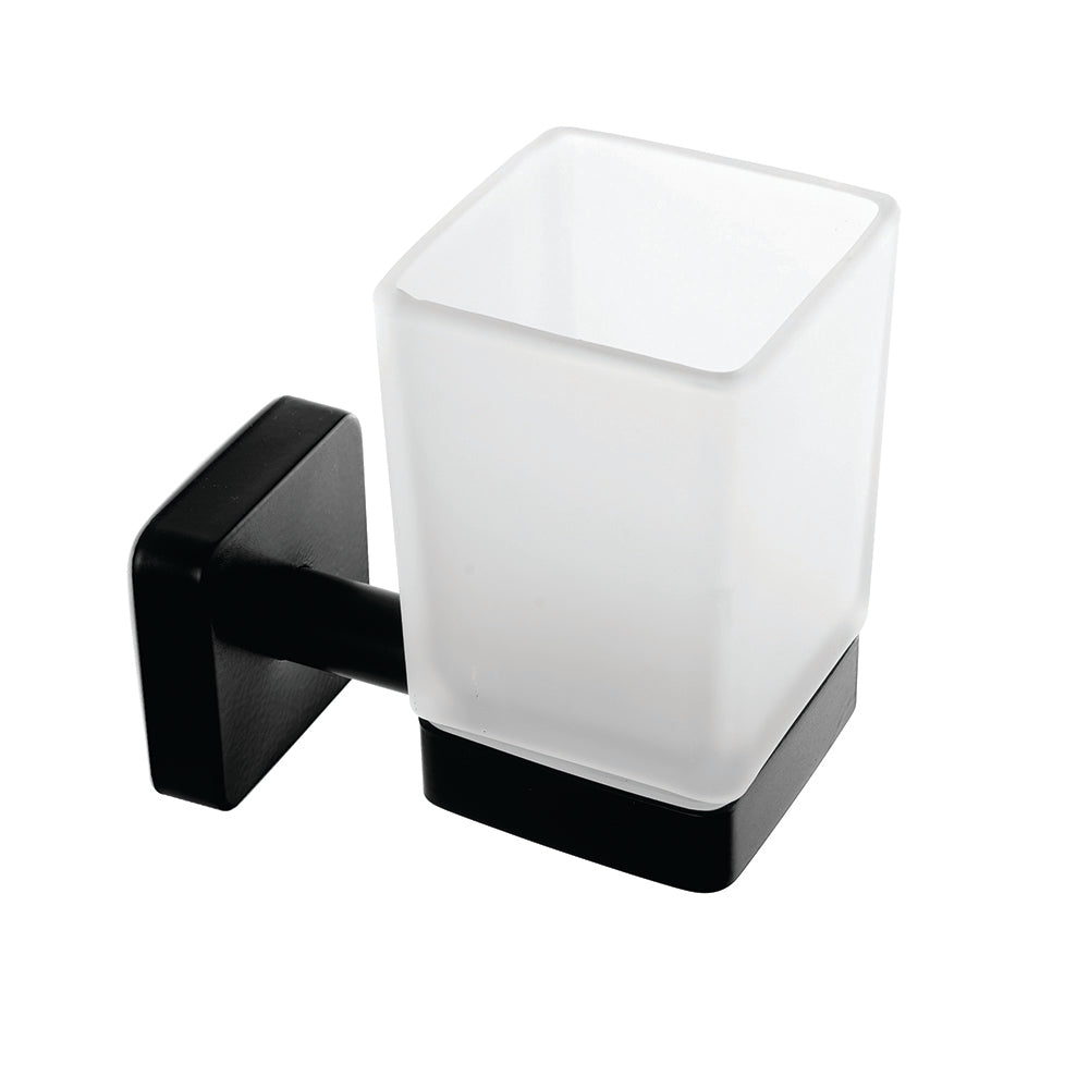 Glass Tumbler Holder – QUATTRO – Matt Black