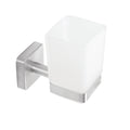 Glass Tumbler Holder – QUATTRO – Brushed Stainless Steel