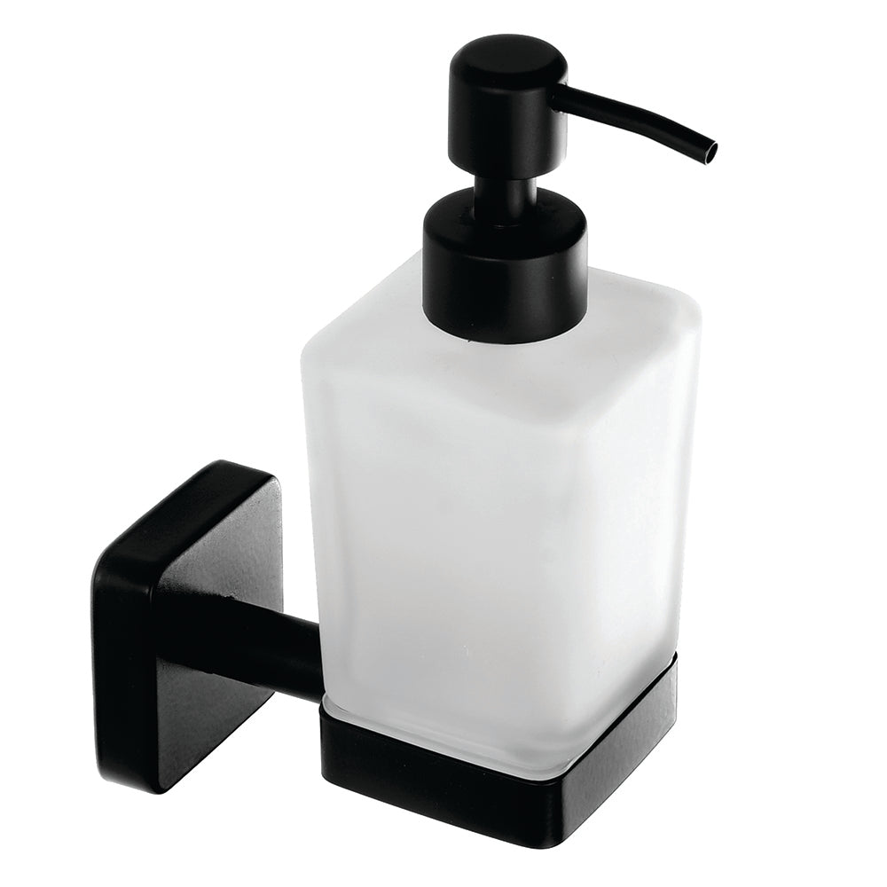 Wall-Mounted Soap Dispenser 200 ml – QUATTRO – Matt Black