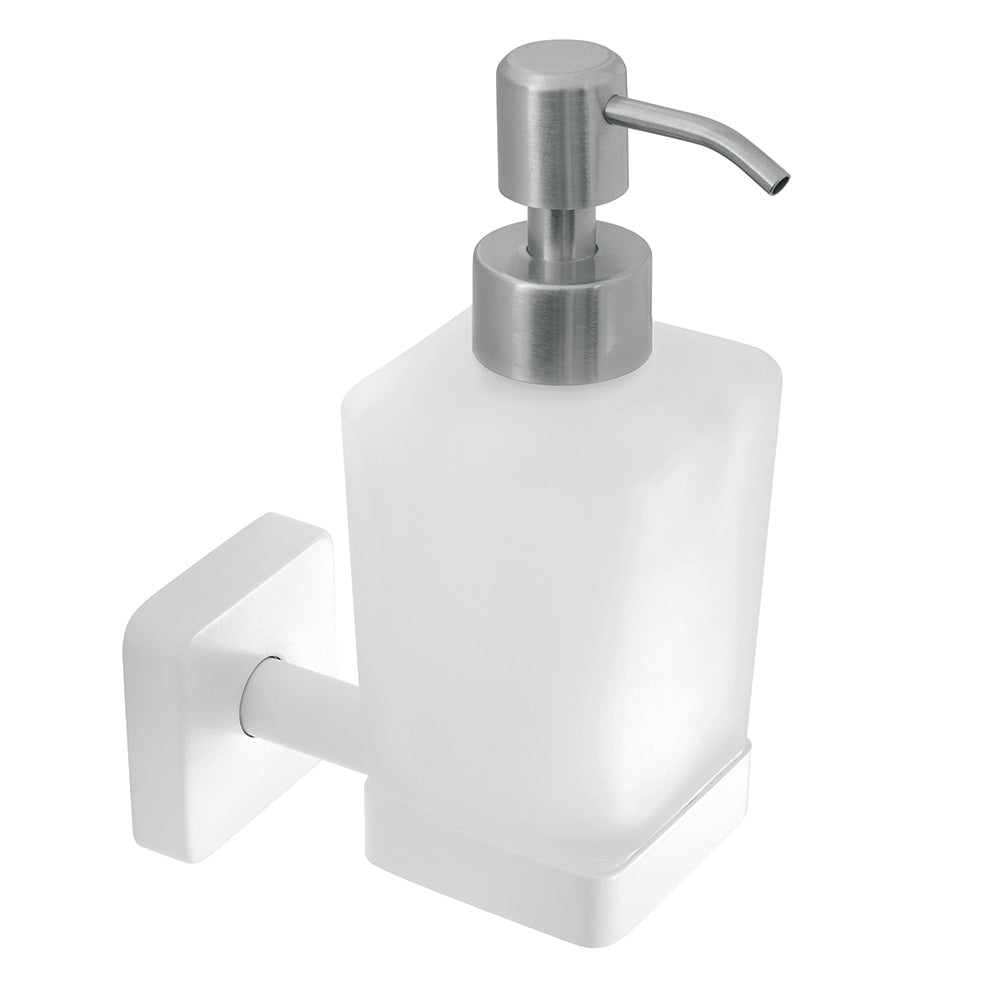 Wall-Mounted Soap Dispenser 200 ml – QUATTRO – Matt White