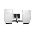Double Glass Tumbler Holder – QUATTRO – Polished Stainless Steel