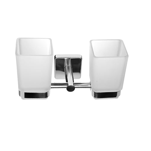 Suport dublu pentru pahare – QUATTRO – INOX lustruit