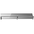 KAPITAN clear glass shelf with polished rail