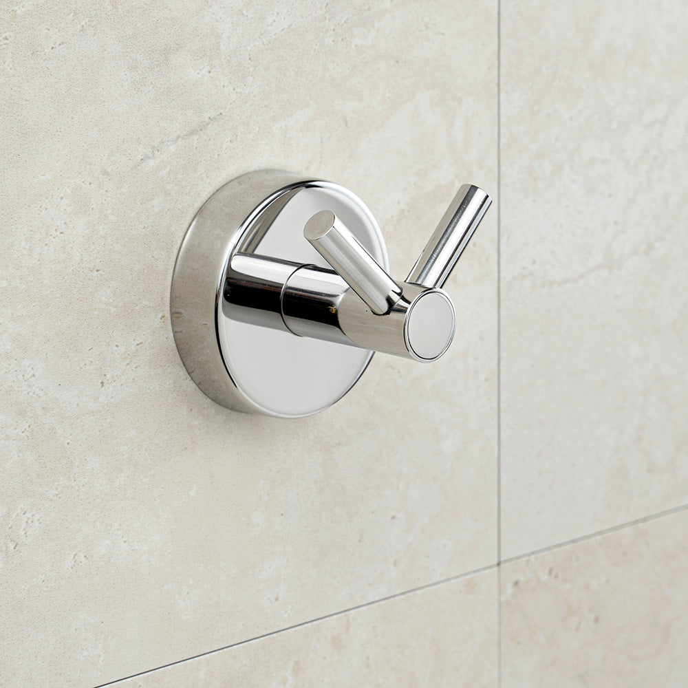 Double Hook – UNO – Polished Stainless Steel — interior view