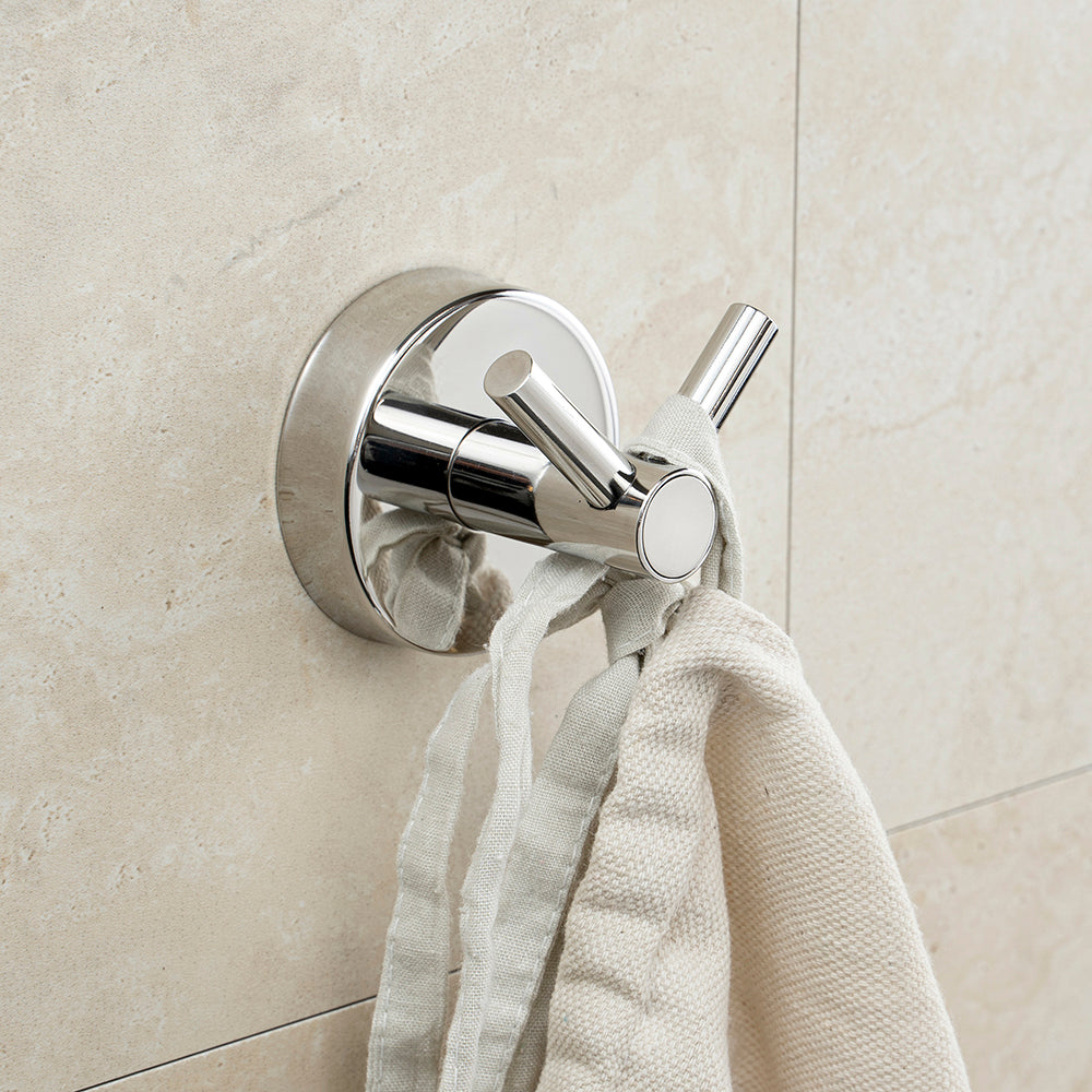Double Hook – UNO – Polished Stainless Steel — interior view