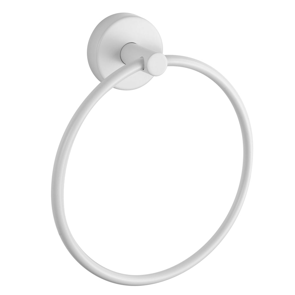 Round Towel Ring – UNO – Matt White
