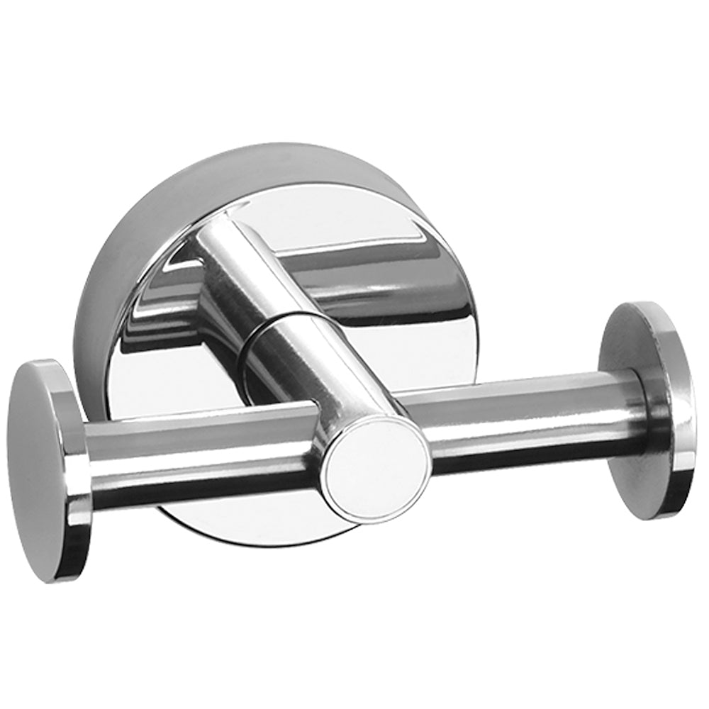 Two-Hook Hanger – UNO – Polished Stainless Steel